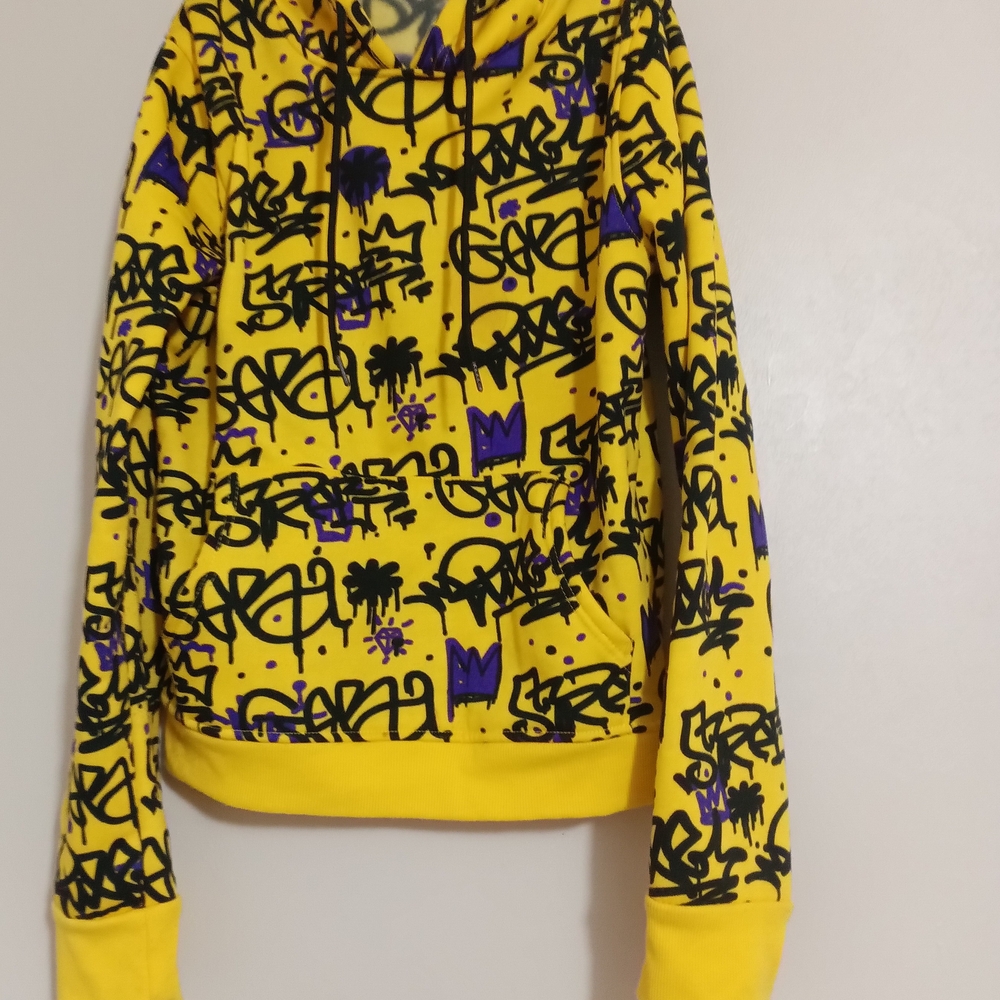 Yellow Graffiti Hoodie